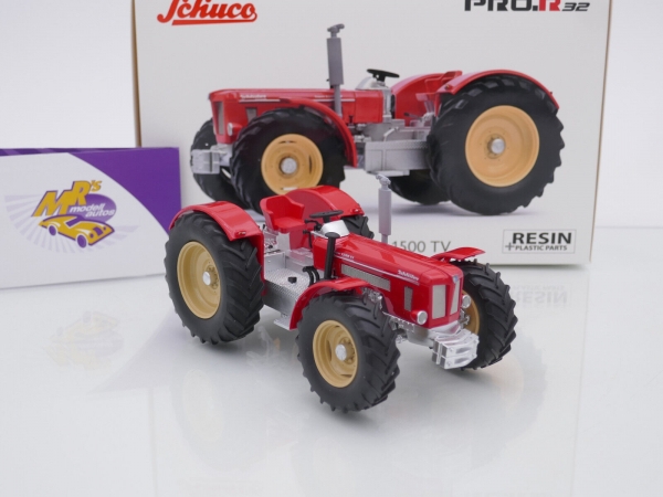 Schuco PRO.R 09146 # Schlüter Super 1500 TV Traktor Baujahr 1971 " rot " 1:32