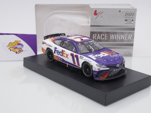 Lionel Racing W112223FEXDHK # Toyota Camry NASCAR 2022 " Denny Hamlin - FedEx Express Richmond Race Winner " 1:24