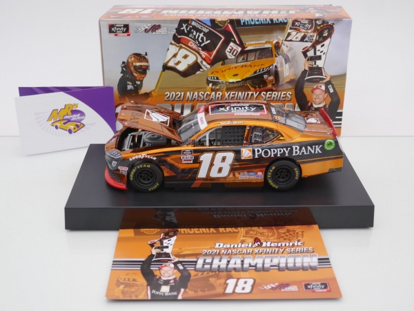 Lionel Racing N182123PYBDCCCHCL # Toyota Supra NASCAR Xfinty Champion 2021 " Daniel Hemric -Poppy Bank " 1:24