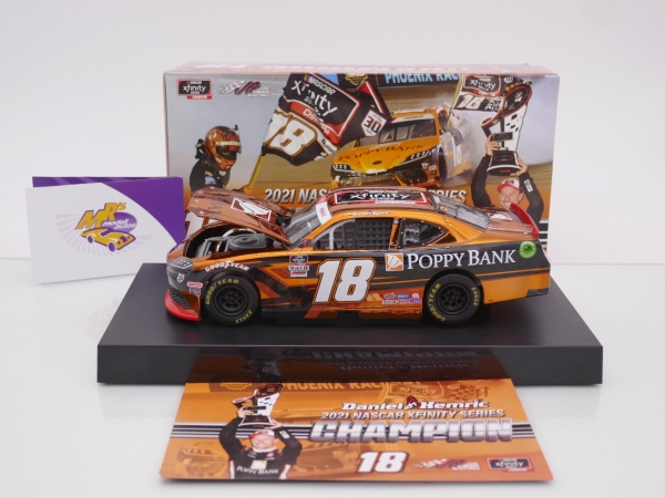 Lionel Racing N182123PYBDCCCHCL # Toyota Supra NASCAR Xfinty Champion 2021 " Daniel Hemric -Poppy Bank " 1:24