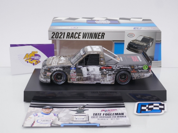 Lionel Racing W122124TRGTUJ # Chevrolet Silverado NASCAR Trucks 2021 " Tate Fogleman - Treager Grills Talladega Fall Race Winner " 1:24