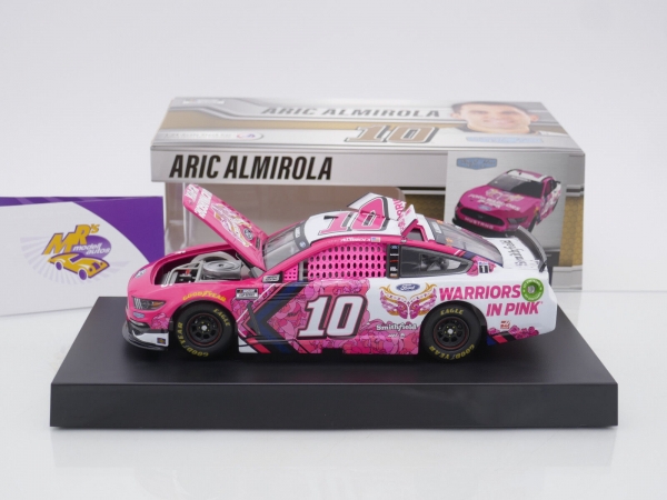 Lionel Racing C102123SMWAA # Ford Mustang NASCAR 2021 " Aric Almirola - Ford Warriors in Pink / Smithfield " 1:24