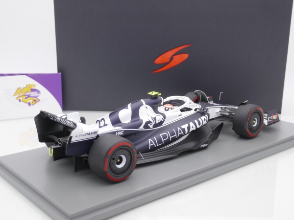 Spark 18S757 # Alpha Tauri AT03 Nr.22 F1 8th Bahrain GP 2022 " Yuki Tsunoda " 1:18