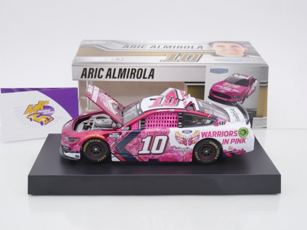Lionel Racing C102123SMWAACL # Ford Mustang NASCAR 2021 " Aric Almirola - Ford Warriors in Pink / Smithfield " 1:24 Color Chrome Edition