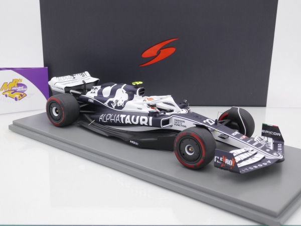 Spark 18S757 # Alpha Tauri AT03 Nr.22 F1 8th Bahrain GP 2022 " Yuki Tsunoda " 1:18