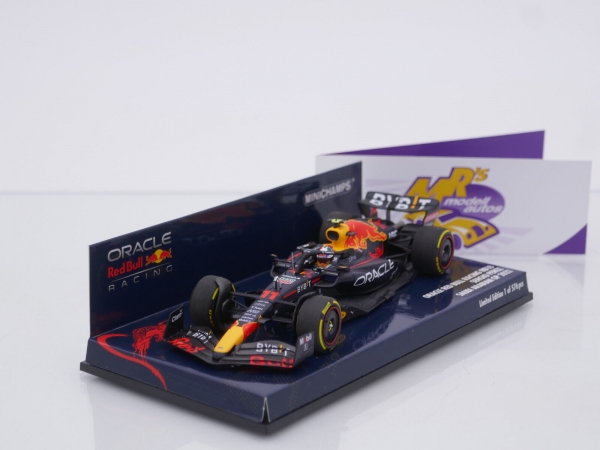 Minichamps 417220111 # Red Bull RB18 F1 Nr.11 Pole Position Saudi Arabien GP 2022 " Sergio Perez " 1:43