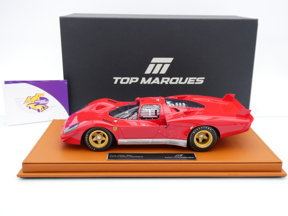 Top Marques TOP135G # Ferrari 512S Long Tail Press Version 1970 " Ferrarirot " 1:18