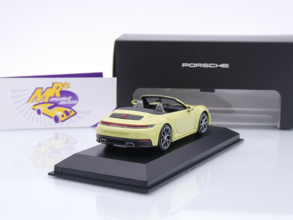 Minichamps WAP0200220SCPE # Porsche 911 (992 II) Carrera Cabrio Baujahr 2024 " cartagenagelb " 1:43