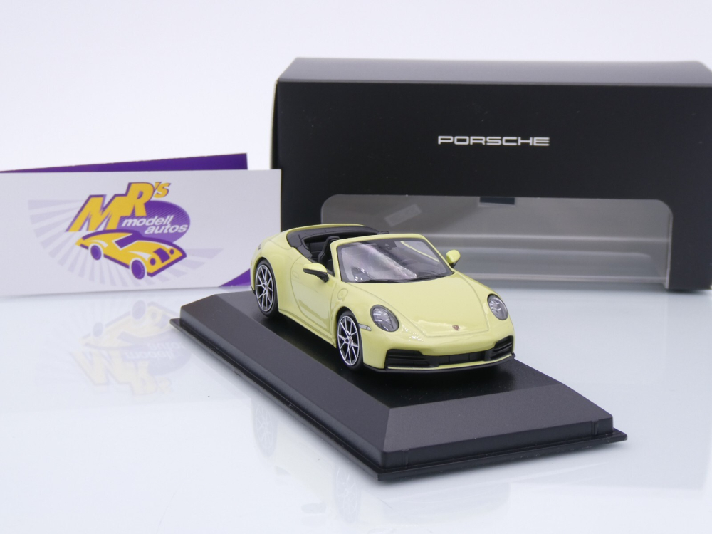 Minichamps WAP0200220SCPE # Porsche 911 (992 II) Carrera Cabrio Baujahr 2024 " cartagenagelb " 1:43