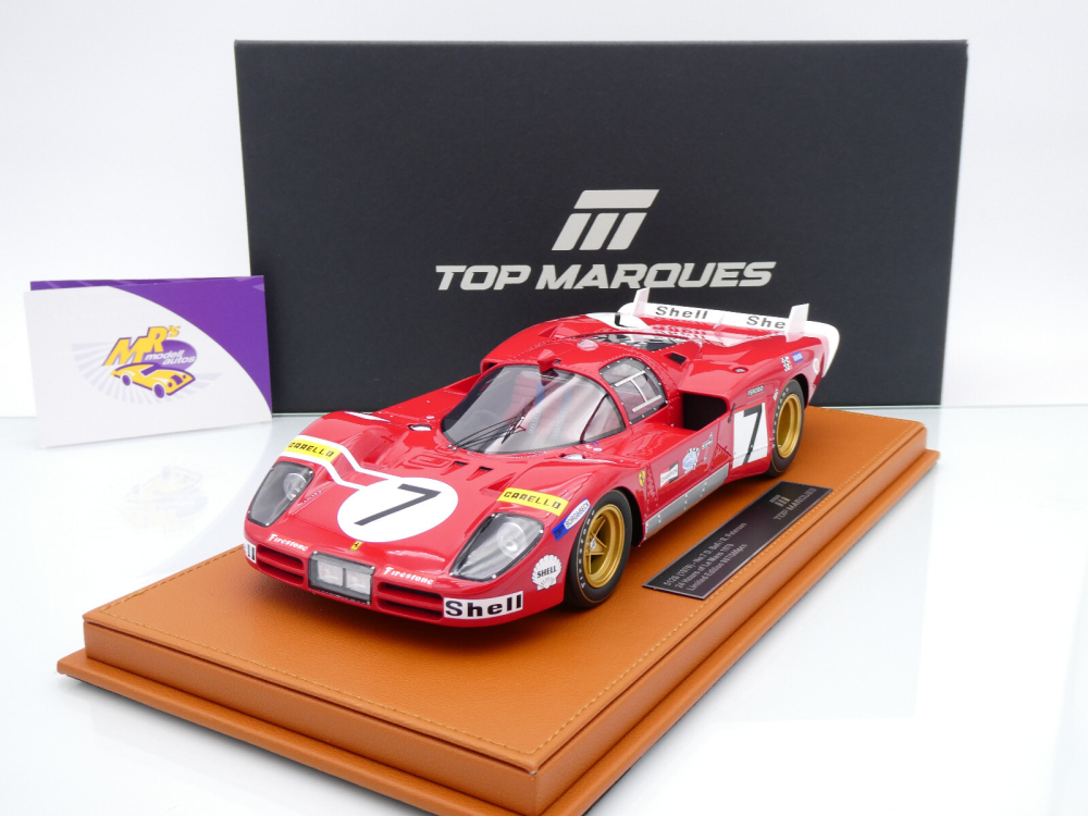 Top Marques TOP135C # Ferrari 512S Long Tail #7 24h Le Mans 1970 " SEFAC " 1:18