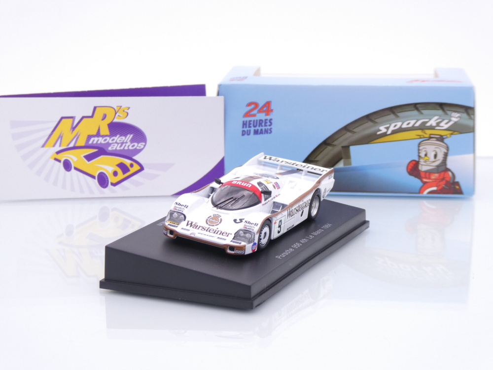 Sparky Y321 # Porsche 956 #9 4th 24h Le Mans 1984 " Warsteiner " 1:64