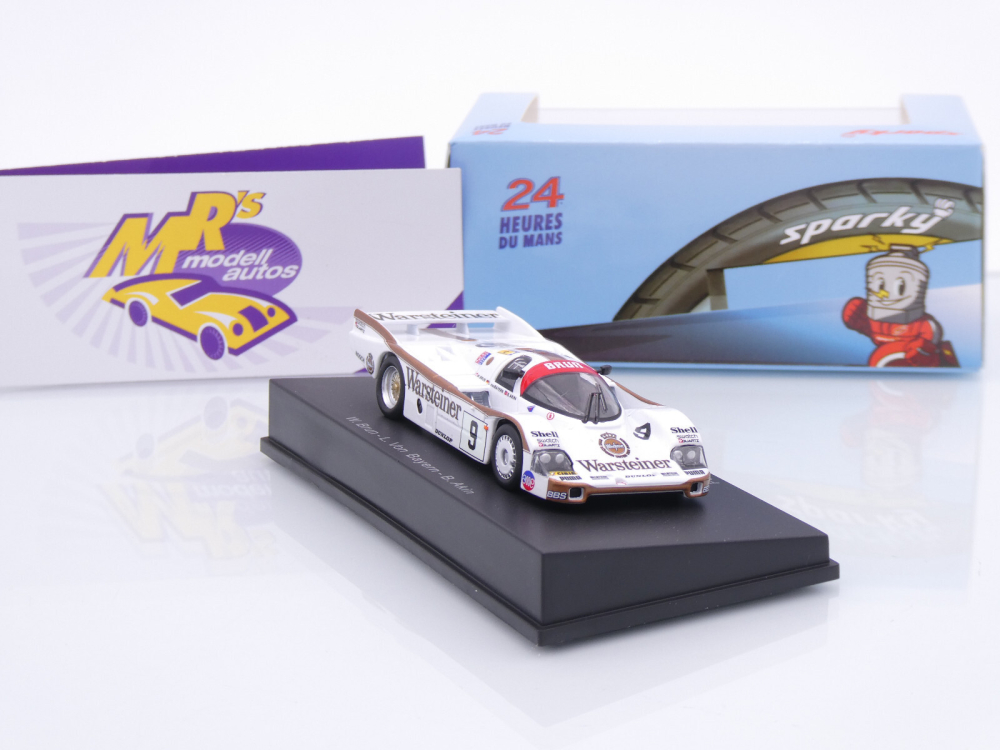 Sparky Y321 # Porsche 956 #9 4th 24h Le Mans 1984 " Warsteiner " 1:64
