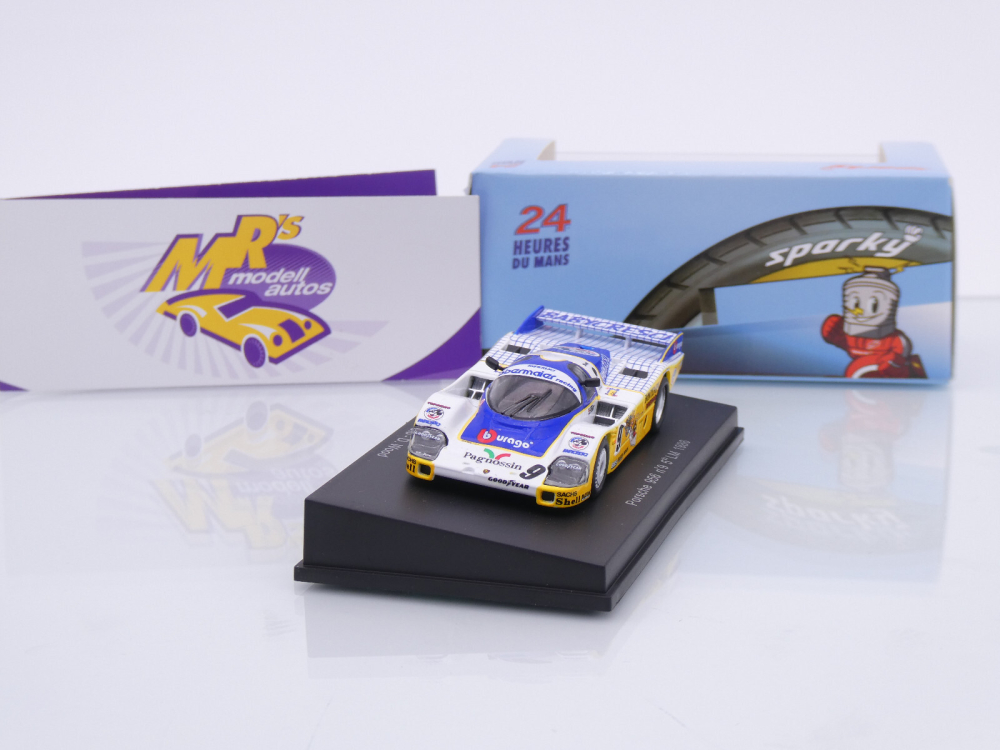 Sparky Y325 # Porsche 956 #9 5th 24h Le Mans 1986 " Obermaier Racing " 1:64