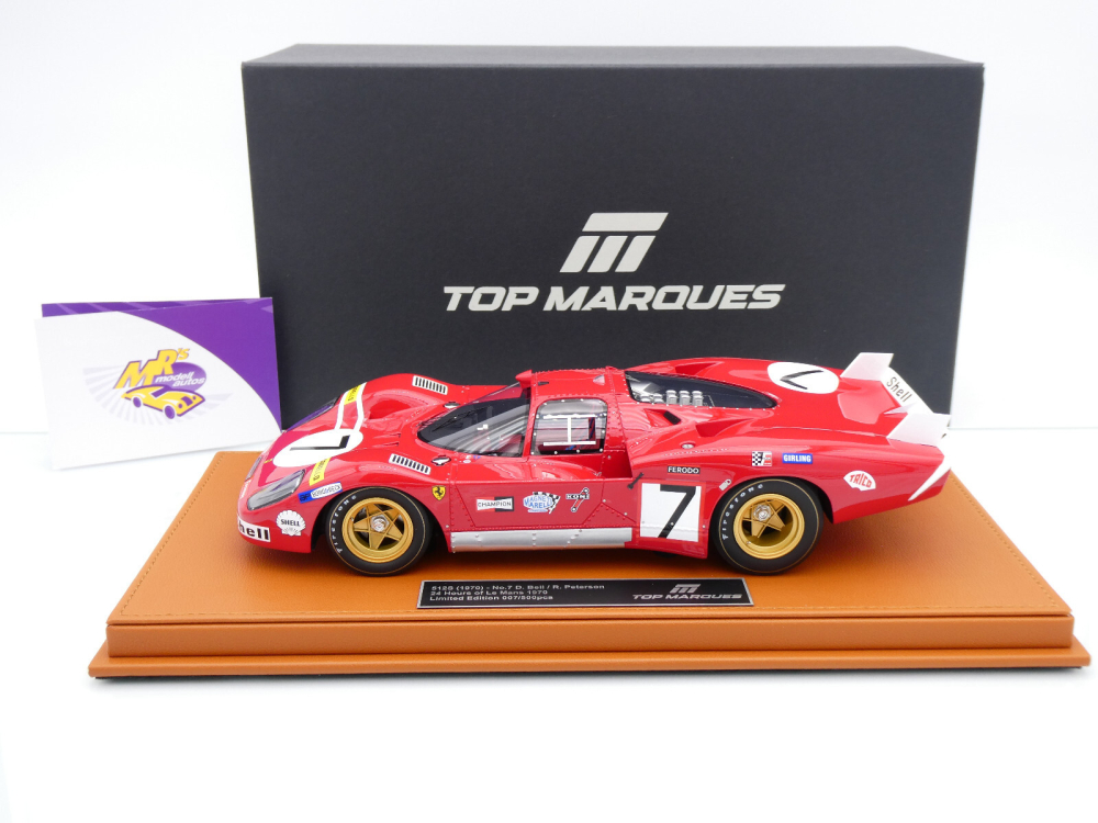 Top Marques TOP135C # Ferrari 512S Long Tail #7 24h Le Mans 1970 " SEFAC " 1:18