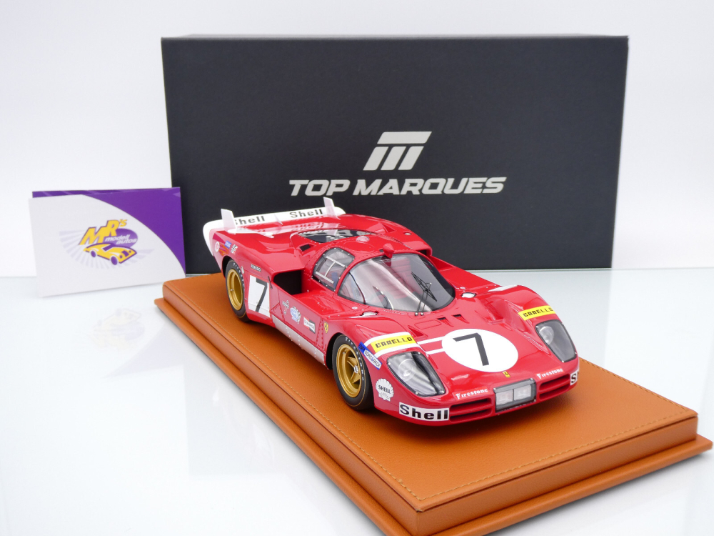 Top Marques TOP135C # Ferrari 512S Long Tail #7 24h Le Mans 1970 " SEFAC " 1:18