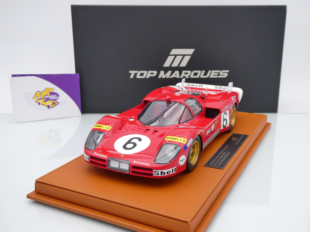 Top Marques TOP135B # Ferrari 512S Long Tail #6 24h Le Mans 1970 " SEFAC " 1:18