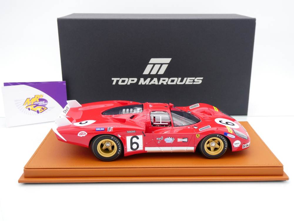 Top Marques TOP135B # Ferrari 512S Long Tail #6 24h Le Mans 1970 " SEFAC " 1:18