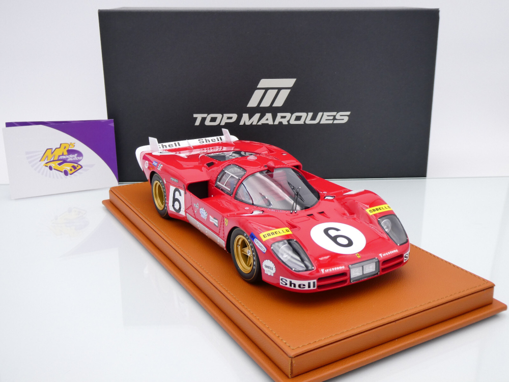 Top Marques TOP135B # Ferrari 512S Long Tail #6 24h Le Mans 1970 " SEFAC " 1:18