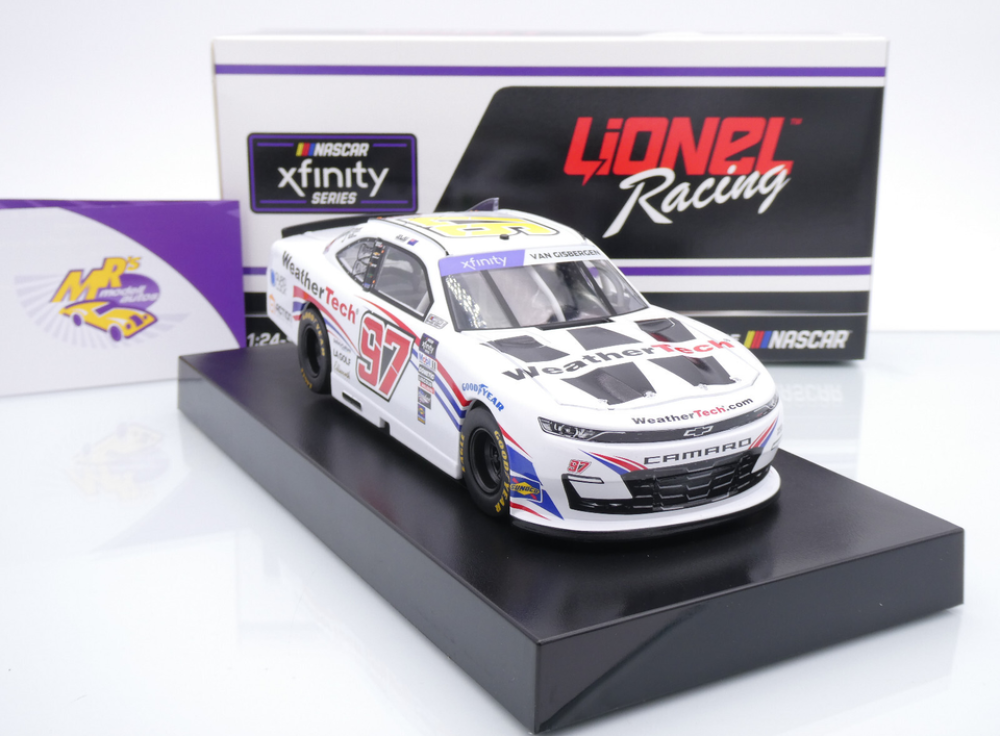 Lionel Racing N972423WRTSV # Chevrolet Camaro NASCAR Xfinity 2024 " Shane van Gisbergen - WeatherTech USA " Chrom Startnummer " " 1:24