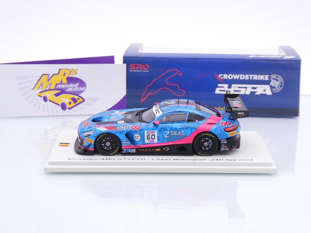 Mrs Modellautos - Spark SB817 # Mercedes-AMG GT3 EVO #60 24h Spa