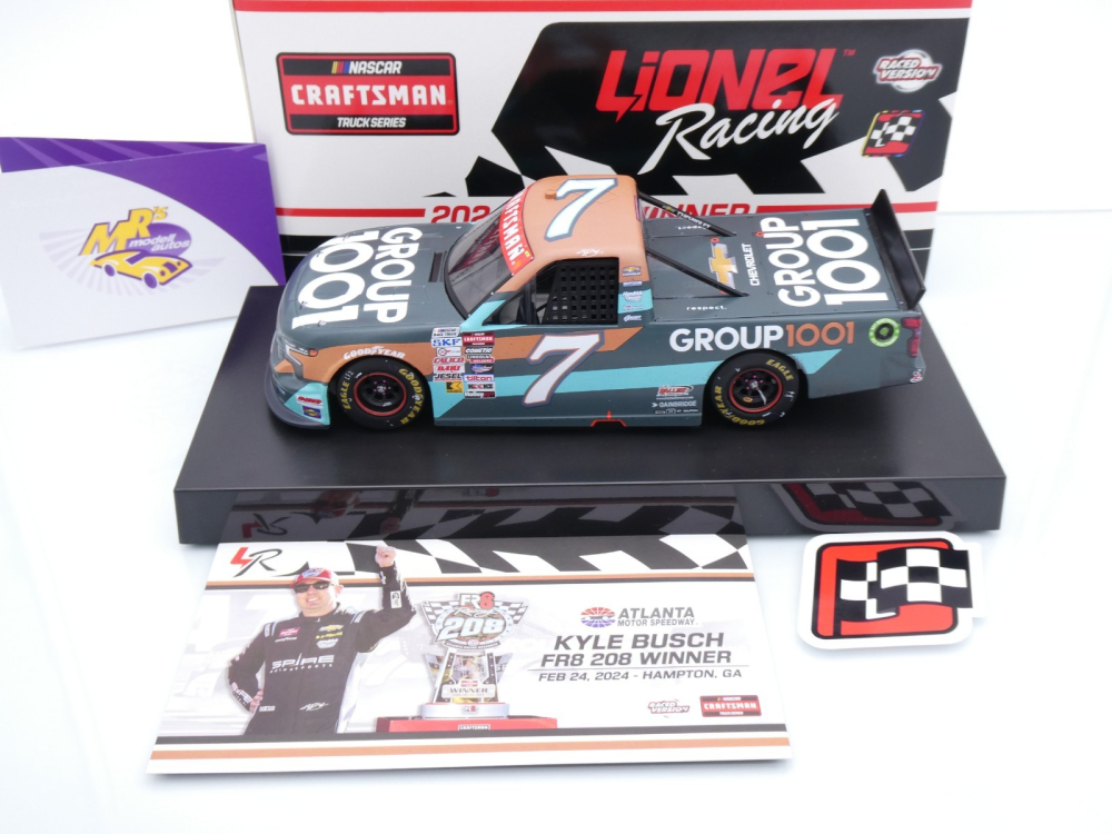 Lionel Racing WX72424GP1KBD # Chevrolet Silverado NASCAR Truck 2024 " Kyle Busch - Group 1001 Atlanta Race Winner " 1:24