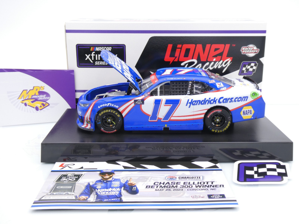 Lionel Racing W172423HENCLM # Chevrolet Camaro NASCAR Xfinity 2024 " Chase Elliott - HendrickCars.com Charlotte Race Winner " 1:24