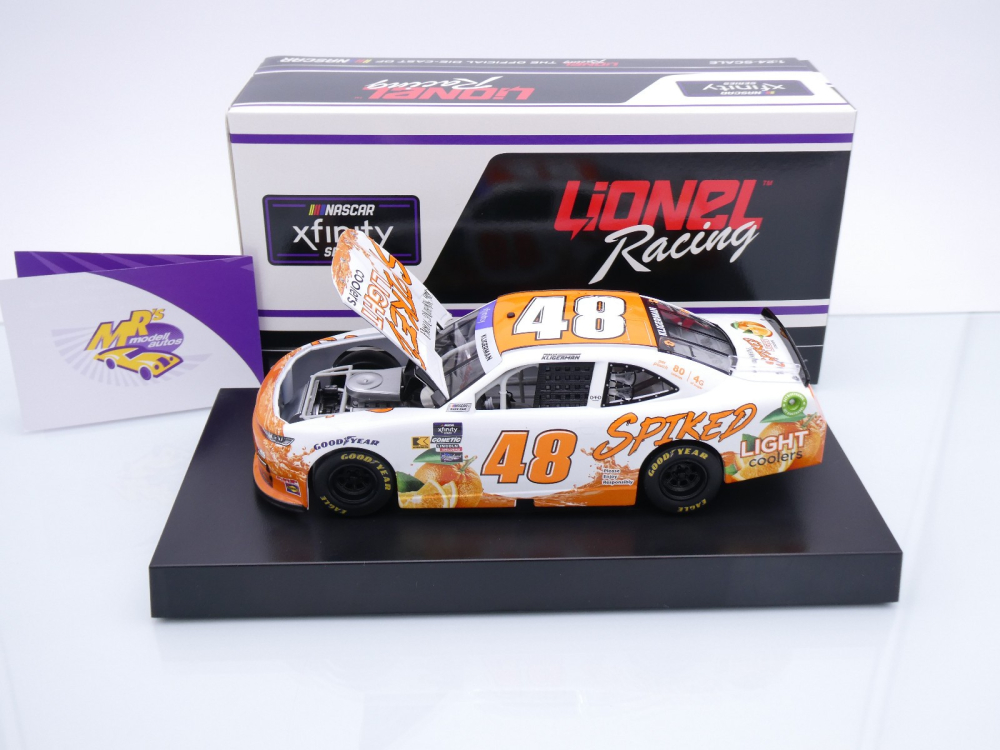 Lionel Racing N482423SLCPK # Chevrolet Camaro NASCAR Xfinity 2024 " Parker Kligerman - Big Machine Vodka / Spiked Light Coolers " 1:24