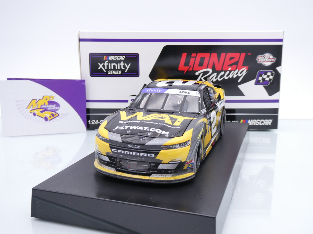 Lionel Racing WX22423WATJZJ # Chevrolet Camaro NASCAR Xfinity 2024 " Jesse Love - FlyWAT Talladega Race Winner " 1:24