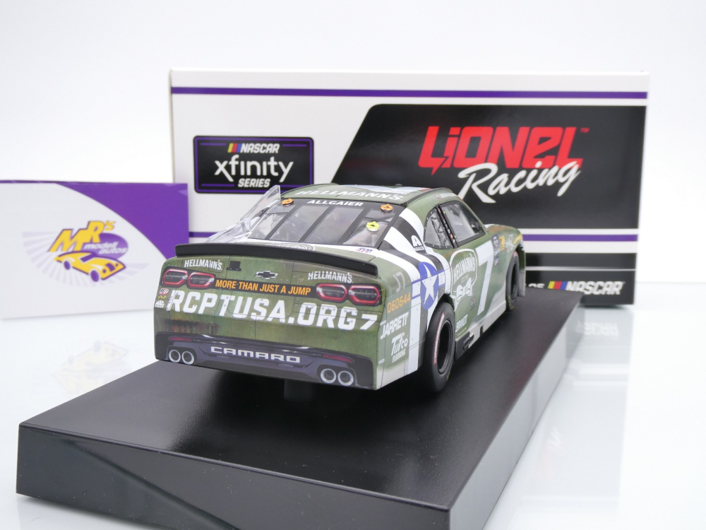 Lionel Racing NX72423SALAGAUT # Chevrolet Camaro NASCAR Xfinity 2024 " Justin Allgaier - Hellmanns's RCPT Salutes / Patriotic " mit Autogramm 1:24