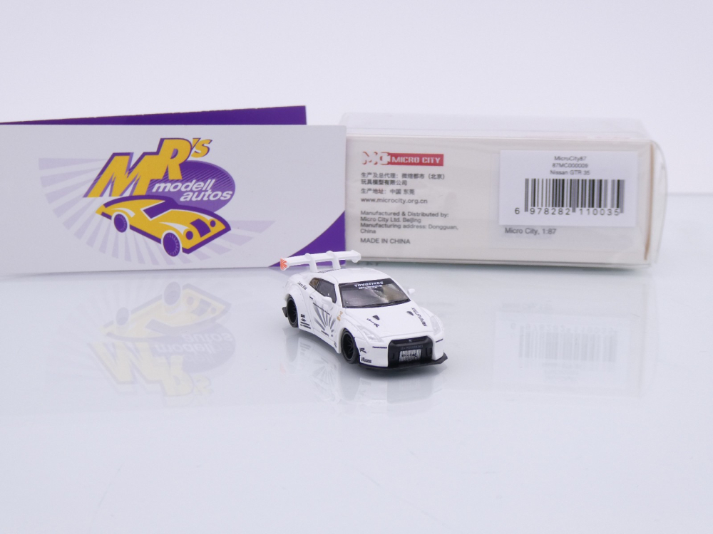 Micro City / Herpa 87MC000009 # Nissan Skyline GTR R35 Baujahr 2007 " Liberty " 1:87