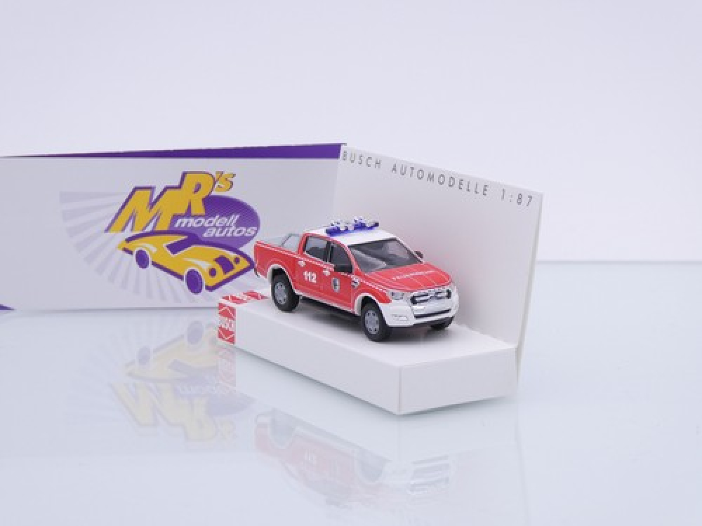 Busch 52844 # Ford Ranger Pick-Up Einsatzwagen " Feuerwehr Datteln " 1:87