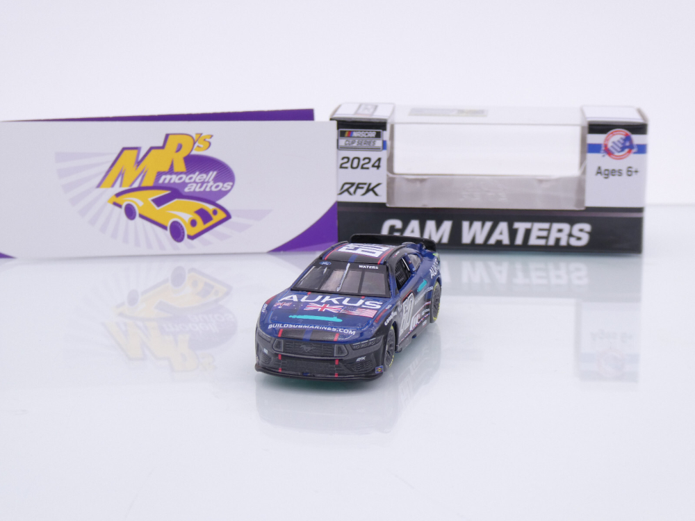 Lionel Racing C602465BSAWA # Ford Mustang Dark Horse NASCAR 2024 " Cam Waters - BuildSubmarines.com / AUKUS " Chrom Startnummer " " 1:64