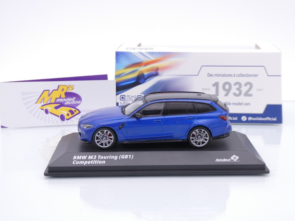 Solido S4315402 # BMW M3 (G81) Competition Touring 2023 " sanmarinoblau " 1:43