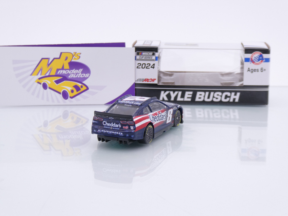 Lionel Racing CX82465SALKB # Chevrolet Camaro ZL1 NASCAR 2024 " Kyle Busch - Cheddar's Scratch Kitchen Salutes / Patriotic " 1:64