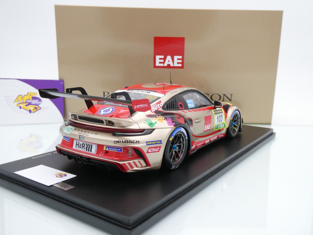 Spark 25EAEMMK1881 # Porsche Porsche 911 GT3 Cup Class " Team Black Falcon " 1:18