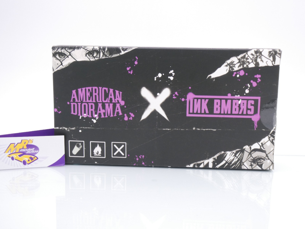 American Diorama AD-2424 # Diorama " Street Art LA Graffiti " + Streumataterial 1:64
