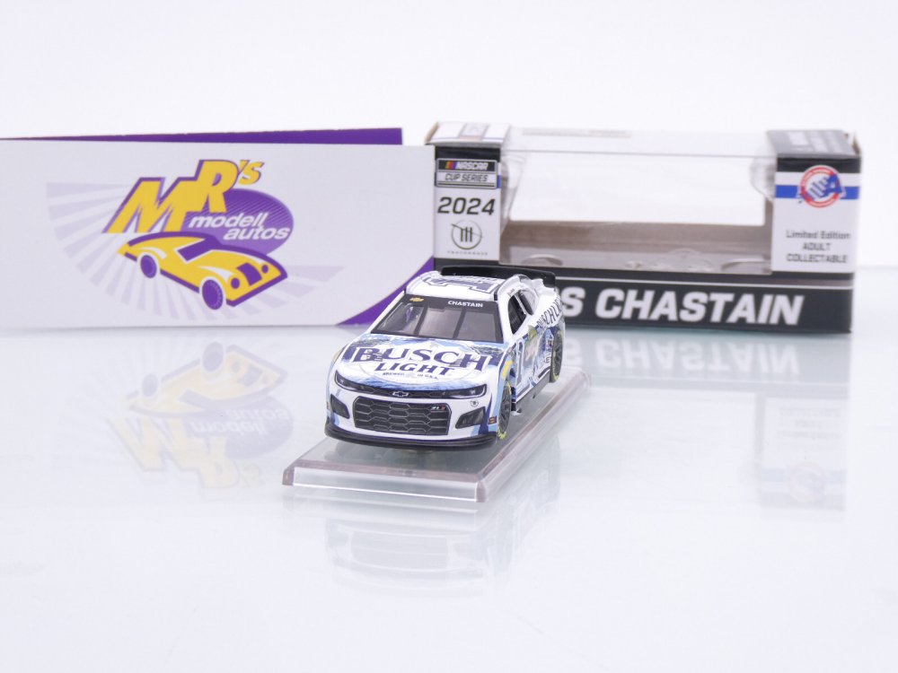 Lionel Racing CX12465BL3RZ # Chevrolet Camaro ZL1 NASCAR 2024 " Ross Chastain - Busch Light Fishing " 1:64