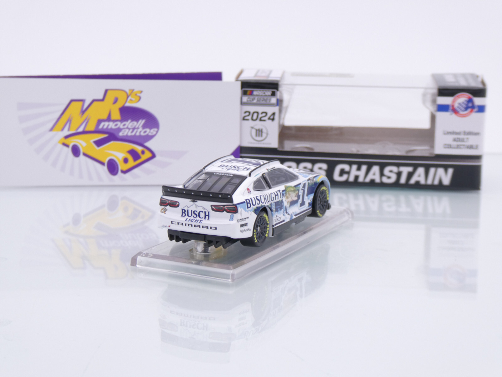 Lionel Racing CX12465BL3RZ # Chevrolet Camaro ZL1 NASCAR 2024 " Ross Chastain - Busch Light Fishing " 1:64
