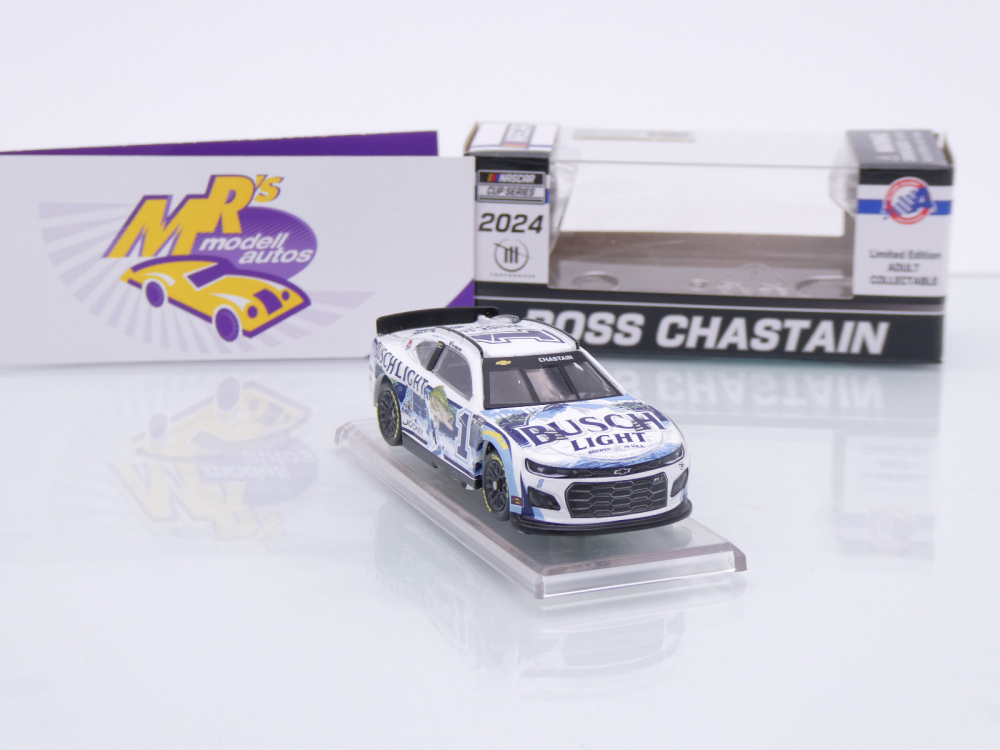Lionel Racing CX12465BL3RZ # Chevrolet Camaro ZL1 NASCAR 2024 " Ross Chastain - Busch Light Fishing " 1:64