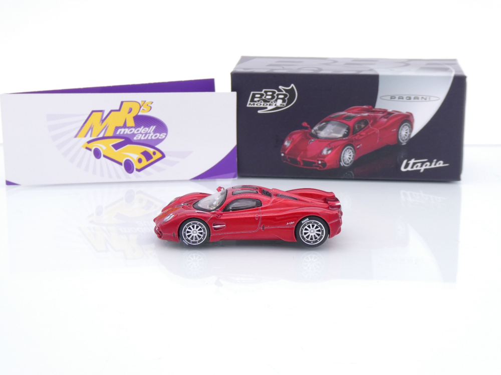 BBR Models BBRDIE6431 # Pagani Utopia Baujahr 2023 " Dubai Red Metallic " 1:64
