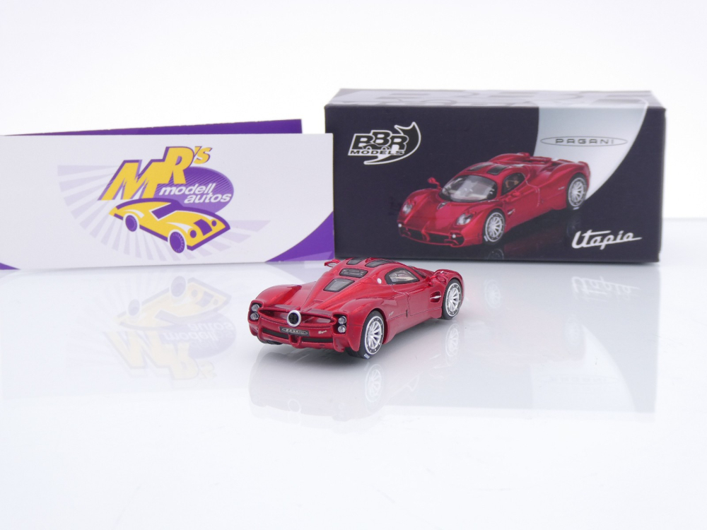 BBR Models BBRDIE6431 # Pagani Utopia Baujahr 2023 " Dubai Red Metallic " 1:64