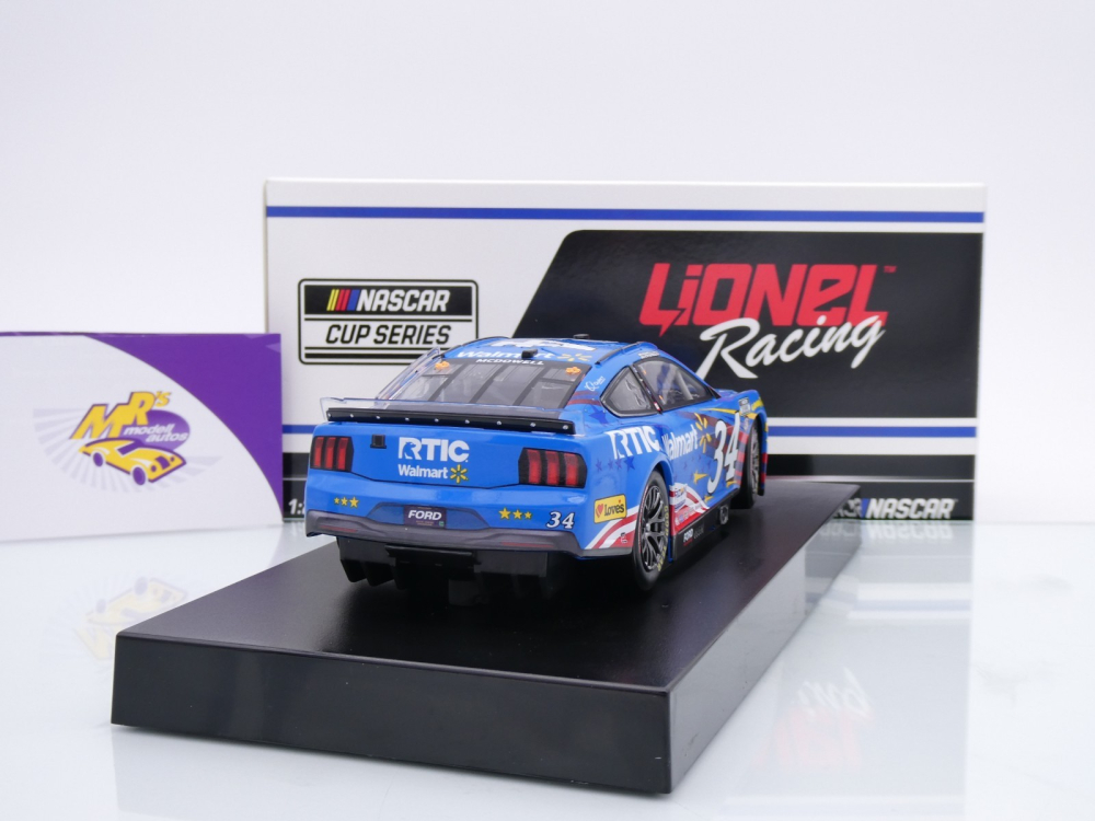 Lionel Racing C342423SALMM # Ford Mustang NASCAR 2024 " Michael McDowell - Walmart + RTIC Coolers Salutes " 1:24