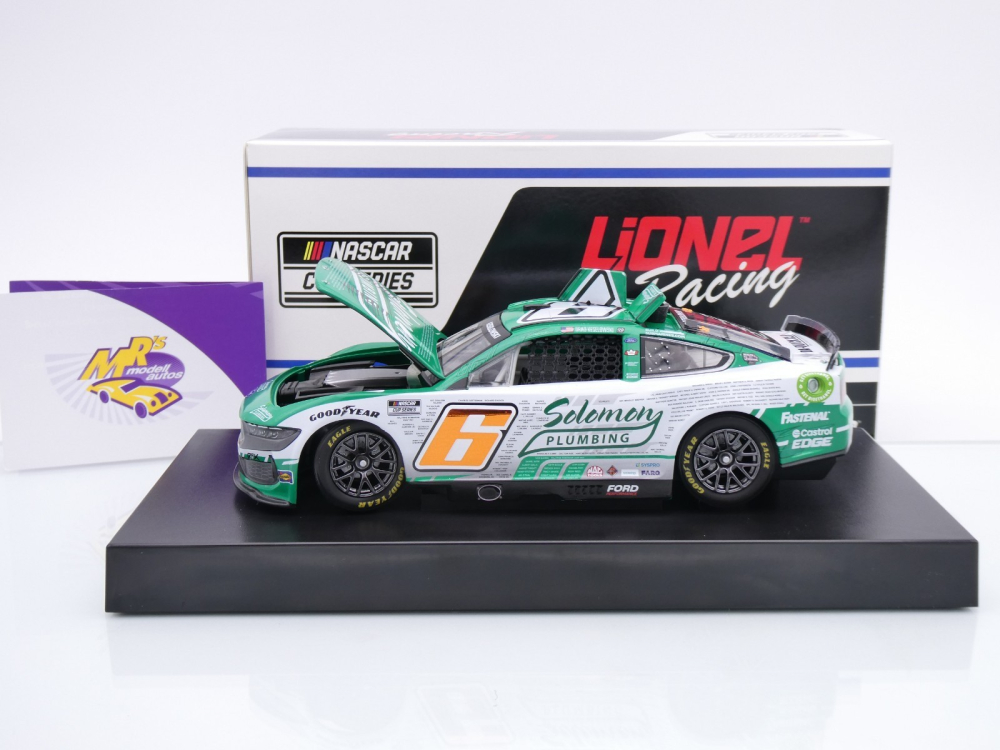Lionel Racing CX62423SLPBW # Ford Mustang NASCAR 2024 " Brad Keselowski - Solomon Plumbing Tribute " 1:24