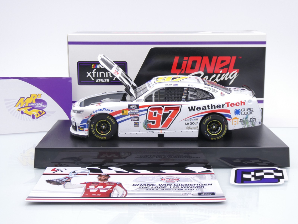 Lionel Racing W972423WRTSVCS # Chevrolet Camaro NASCAR Xfinity 2024 " Shane van Gisbergen - WeatherTech Chicago Win " 1:24