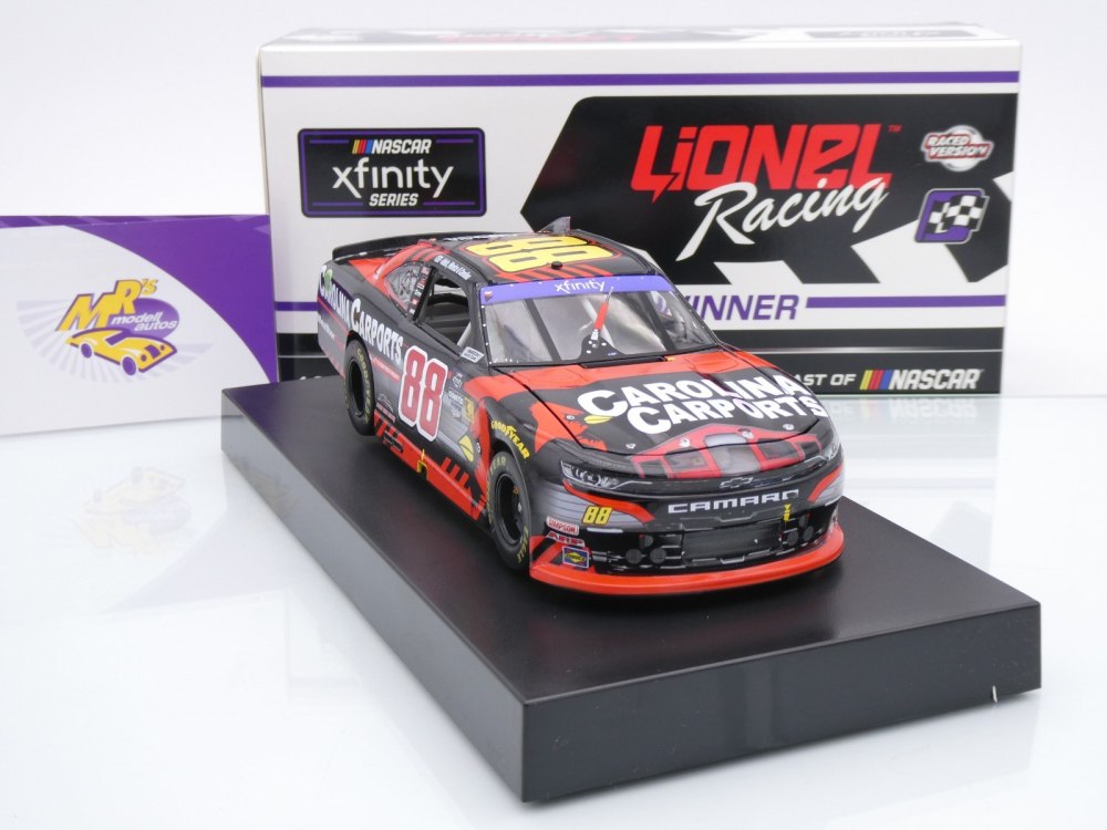 Lionel Racing W882423CCPZIV # Chevrolet Camaro NASCAR Xfinity 2024 " Connor Zilisch - Carolina Carports Watkins Glen Win " 1:24