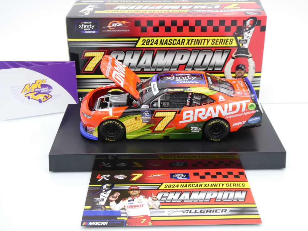 Lionel Racing NX72423BRAAGCHA # Chevrolet Camaro NASCAR " Justin Allgaier - Brandt 2024 Xfinity Champion " 1:24