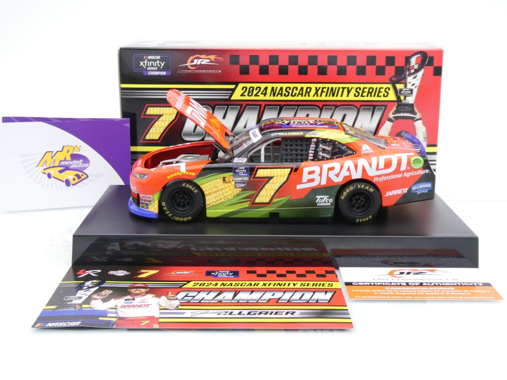 Lionel Racing NX72423BRAAGCHAA # Chevrolet Camaro NASCAR " Justin Allgaier - Brandt 2024 Xfinity Champion " 1:24 mit Autogramm