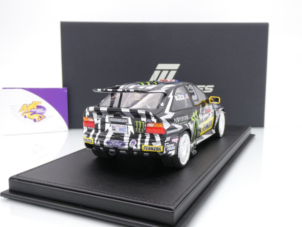 Top Marques TOP147C # Ford Escort RS Cosworth #43 Rallye 2017 " Ken Block - Hoonigan Monster Energy " 1:18