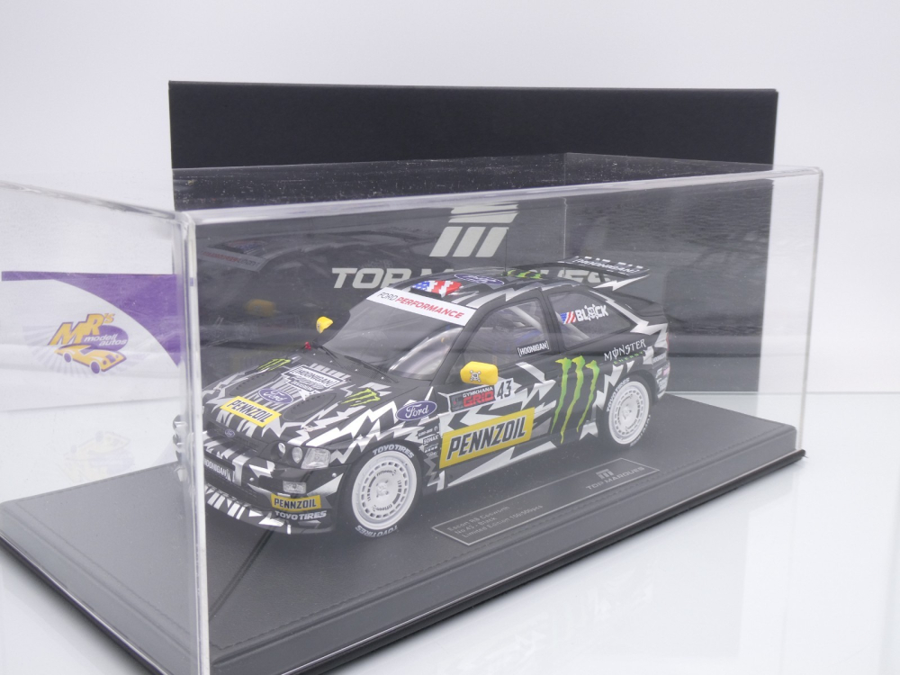 Top Marques TOP147C # Ford Escort RS Cosworth #43 Rallye 2017 " Ken Block - Hoonigan Monster Energy " 1:18