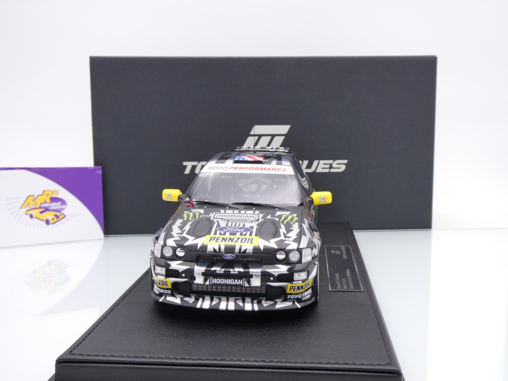 Top Marques TOP147C # Ford Escort RS Cosworth #43 Rallye 2017 " Ken Block - Hoonigan Monster Energy " 1:18
